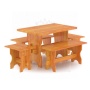 Комплект мебели (стол, скамейки) - 4 чел. (лиственница натуральная)