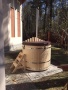 Купель с подогревом из кедра D=1.5 с внутренней печкой на дровах. (Фурако)